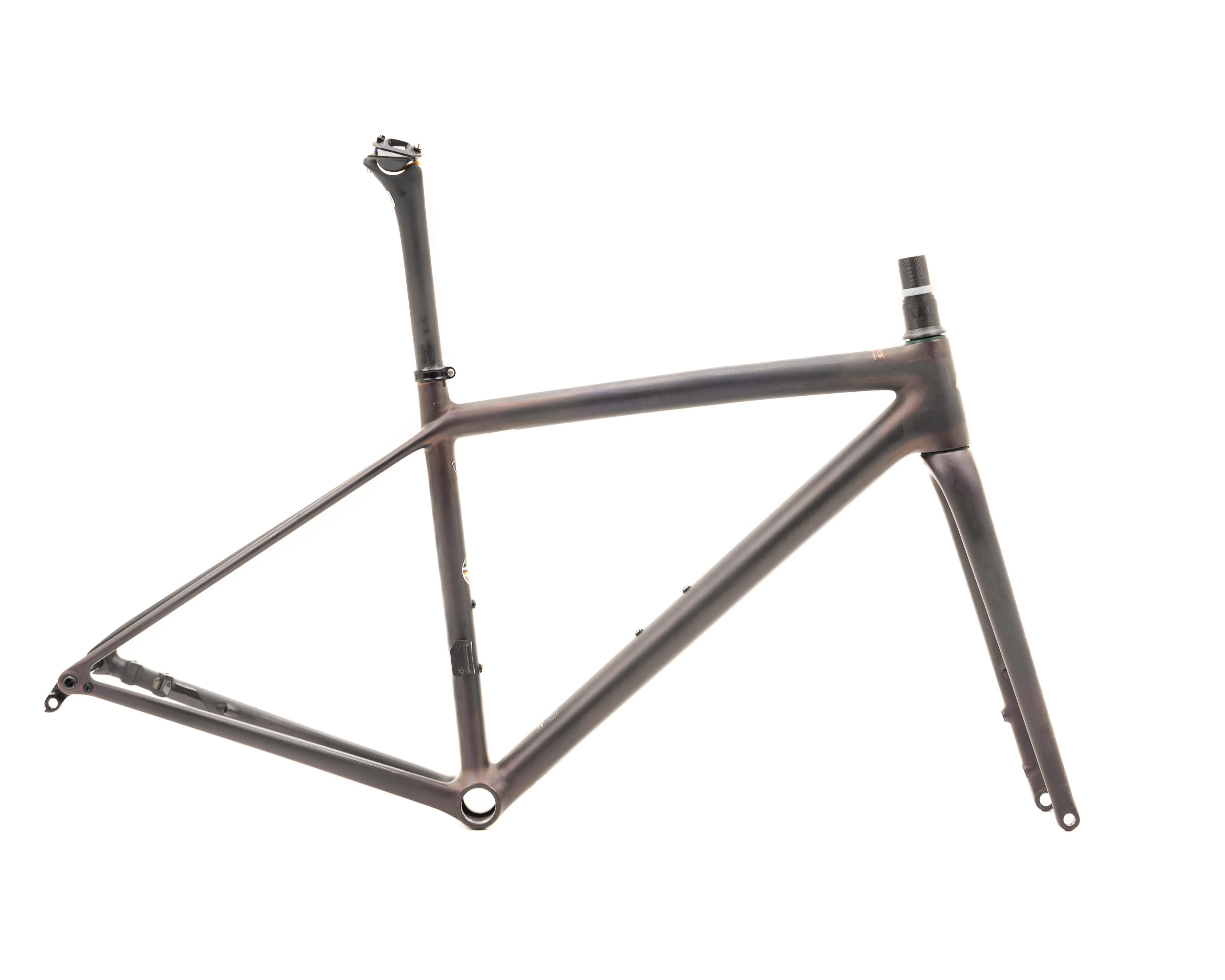 2021 Specialized S-Works Aethos Frameset Carb/CmlnRedGld/BrnzFl 49