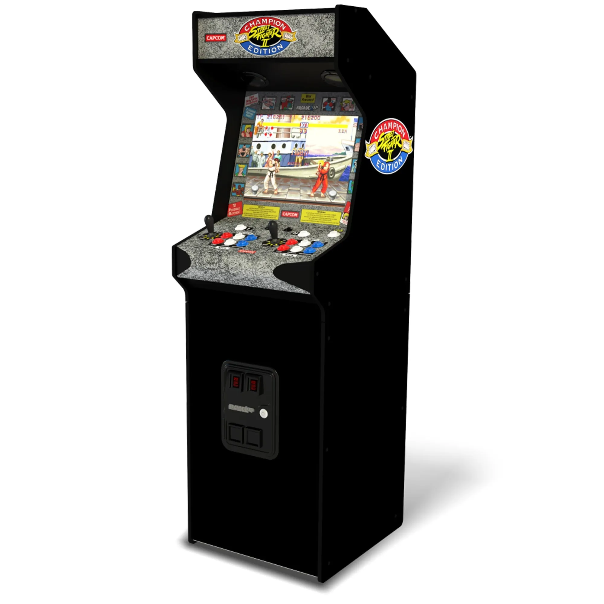 Deluxe Arcade1Up Street Fighter II Champion Edition 5ft Stand-Up Arcade Cabinet Machine