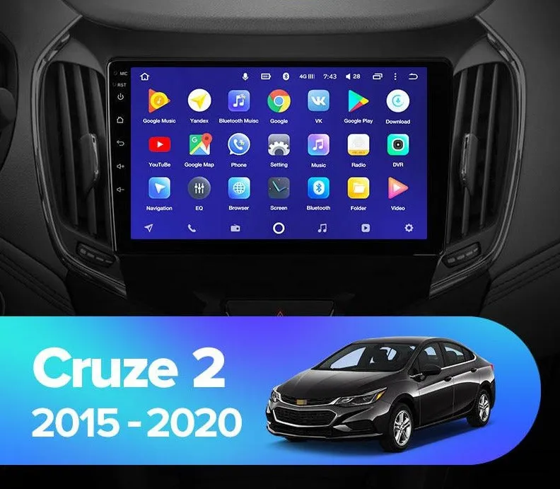 Car Dealz 10.2" Android 10.0 For Chevrolet Holden Cruze 2 2015 - 2020 Head Unit In Dash Plus OEM Fascia