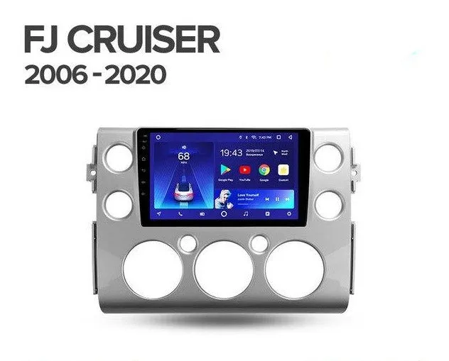 Car Dealz 10.2" Android 10.0 Toyota FJ Cruiser J15 2006 - 2020 In Dash Plus OEM Fascia