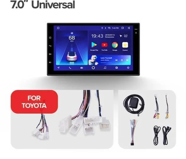 Car Dealz 7" Android 10.0 Universal Stereo Nissan Toyota Hyundai Honda w CAM