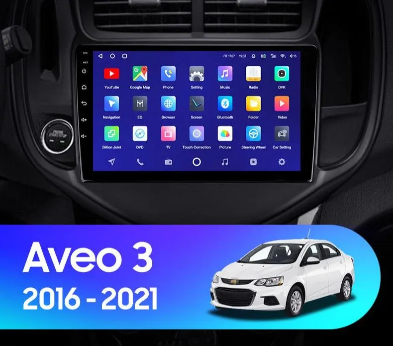 Car Dealz Premium Model 10.2" Android 10.0 For Chevrolet Holden Aveo 3 2016 - 2021 In Dash Plus OEM Fascia