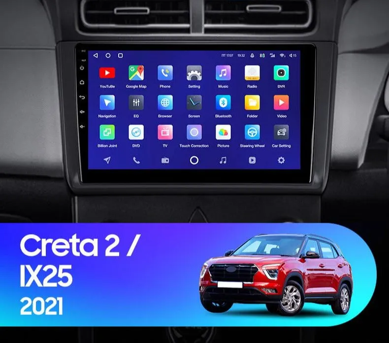 Car Dealz Premium Model 10.2" Android 10.0 For Hyundai Creta 2 IX25 2021 In Dash Plus OEM Fascia