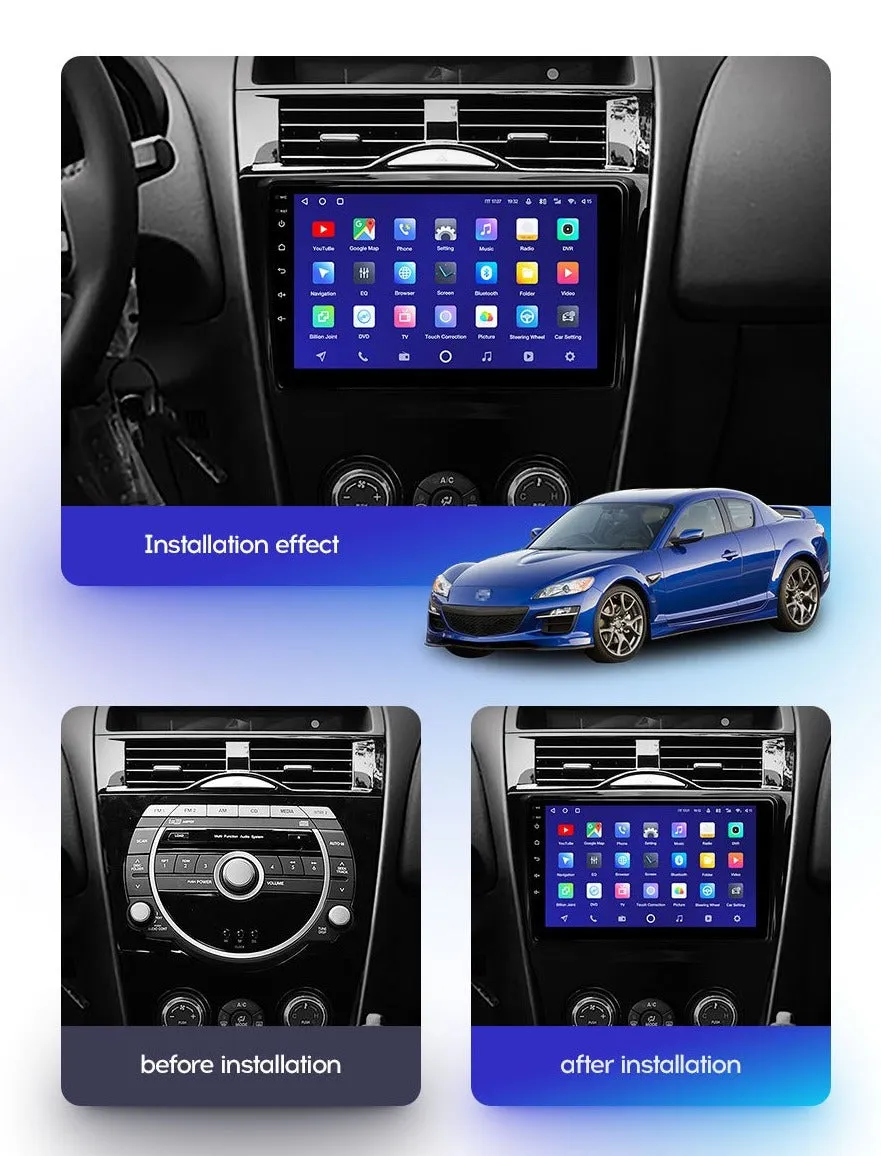 Car Dealz Premium Model 10.2" Android 10.0 For Mazda RX-8 SE 2003 - 2008 In Dash Plus OEM Fascia