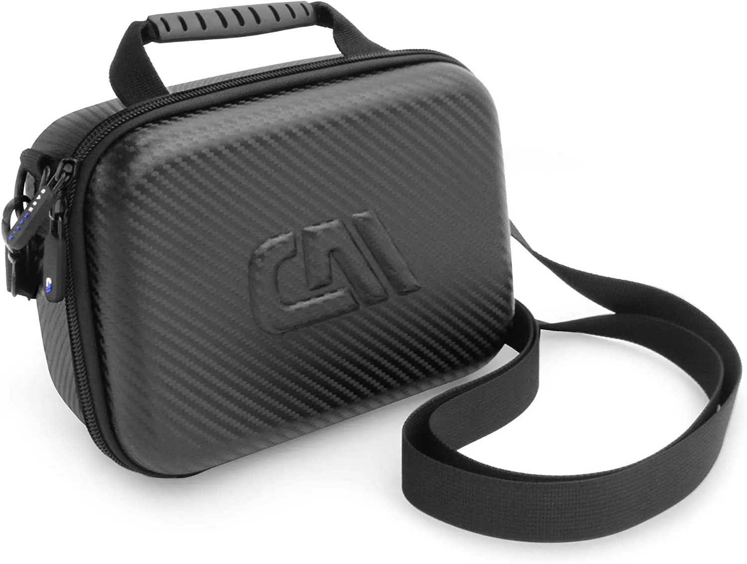 CASEMATIX Hard Shell Travel Case for Google Stadia Controller and Accessories, Includes Custom Impact Absorbing Foam and Shoulder Strap