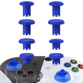 eXtremeRate ThumbsGear V3 Interchangeable Thumbsticks for Xbox Core Controller, 4 Height Adjustable Convex and Concave Grip Joysticks for Xbox One S/X/Elite, for Nintendo Switch Pro Controller - Blue - VRVX3M006