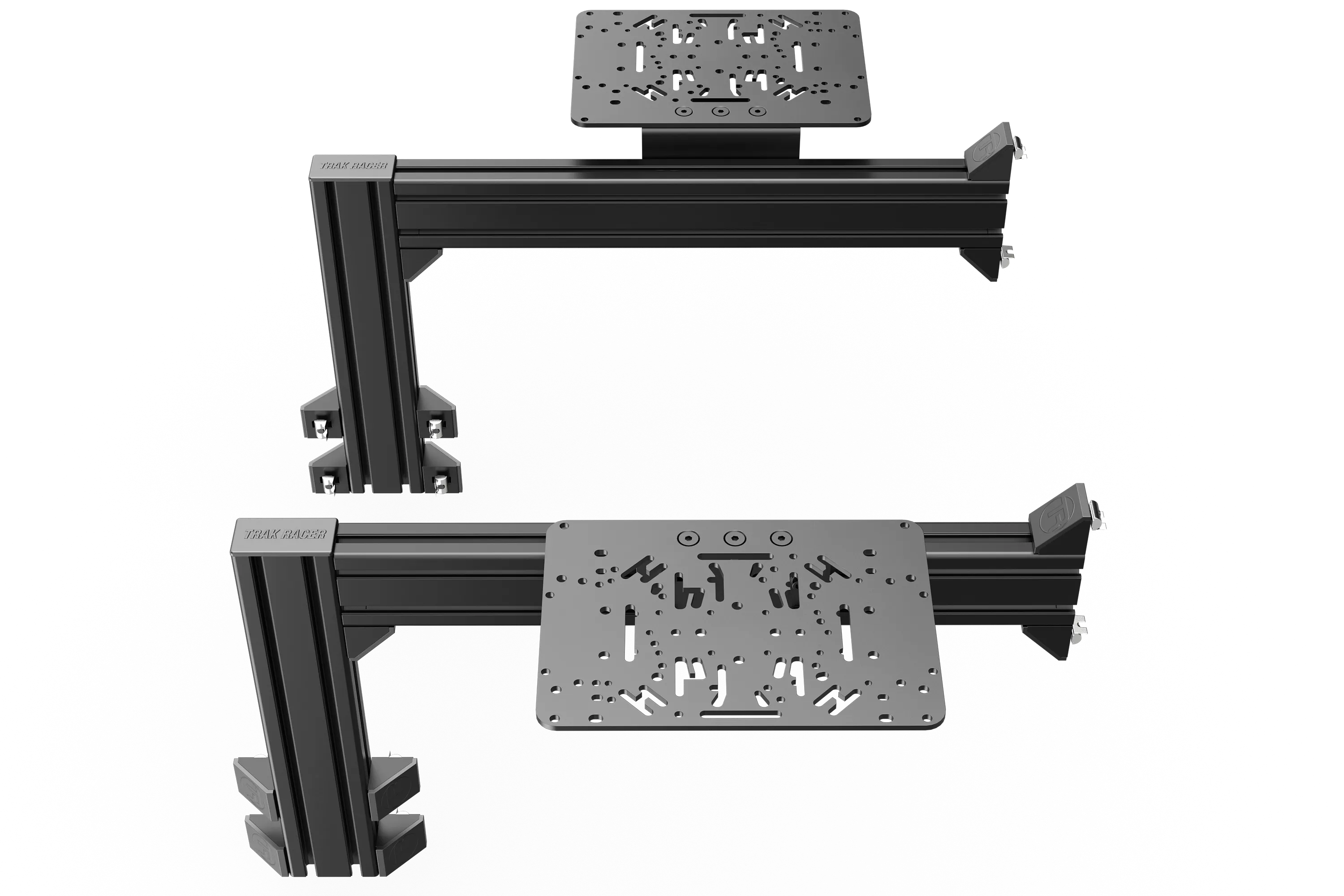 Flight Sim Control Mounts with 2 Side Supports for all Aluminum Cockpits