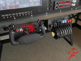 Flight Simulator Under Desk Mount for Yoke and Throttle Mount