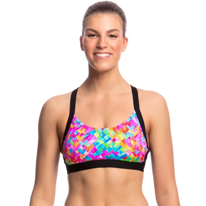 Funkita - Stroke Rate - Ladies Active Get Fit Crop Top