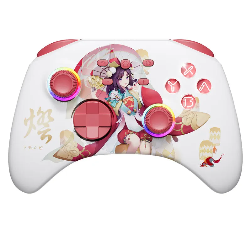 Mytrix Pro Wireless Controller Sakura Pink, Bluetooth Controller with Programmable, Compatible with Nintendo Switch, Windows PC, iOS, Android, and Steam/Steam Deck