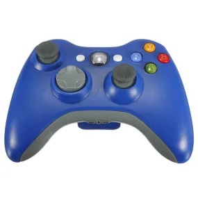 New Wireless Cordless Shock Game Joypad Controller For xBox 360 - Blue