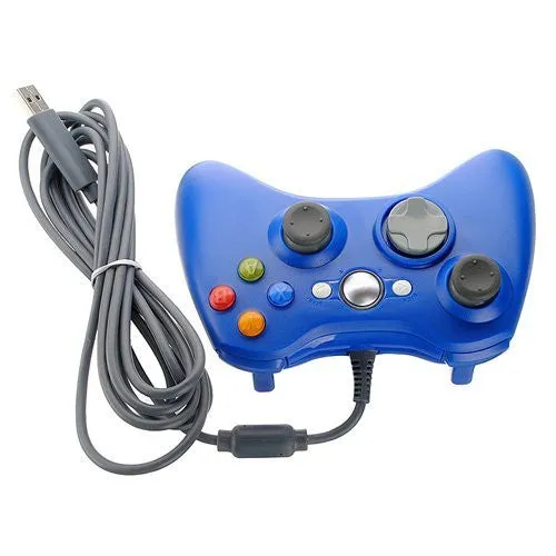 New Wireless Cordless Shock Game Joypad Controller For xBox 360 - Blue