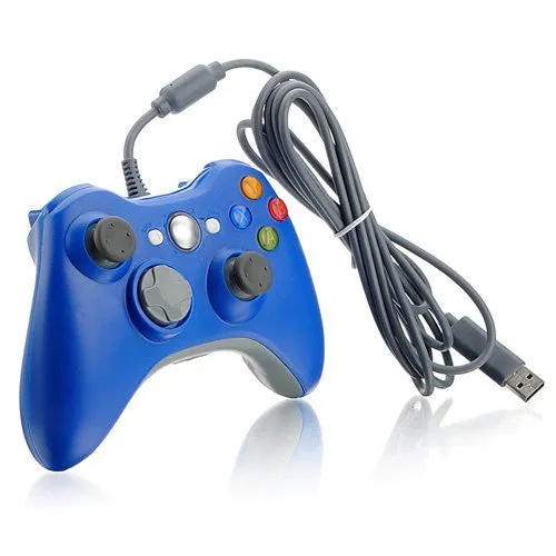 New Wireless Cordless Shock Game Joypad Controller For xBox 360 - Blue