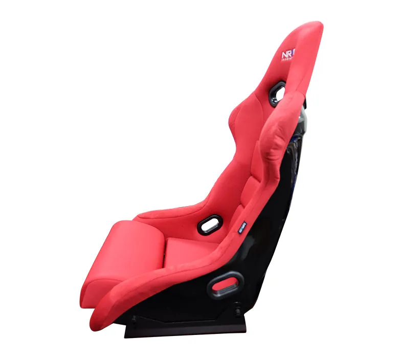 NRG Racing Seats (Large - Black/Red/Blue - Fiberglass Bucket - Fixed Back) FRP-300