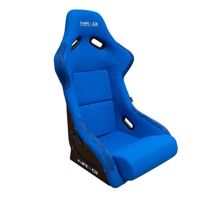 NRG Racing Seats (Large - Black/Red/Blue - Fiberglass Bucket - Fixed Back) FRP-300