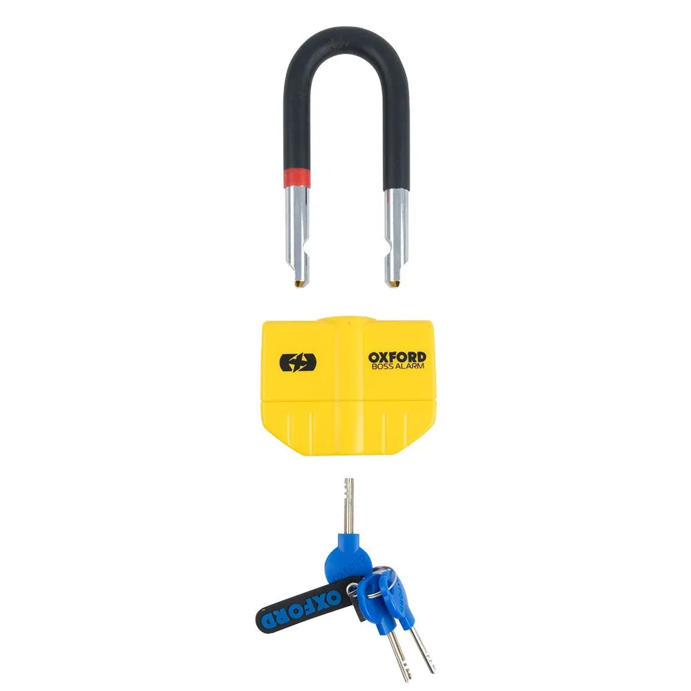 Oxford Boss Alarm 14mm Disc Lock Yellow