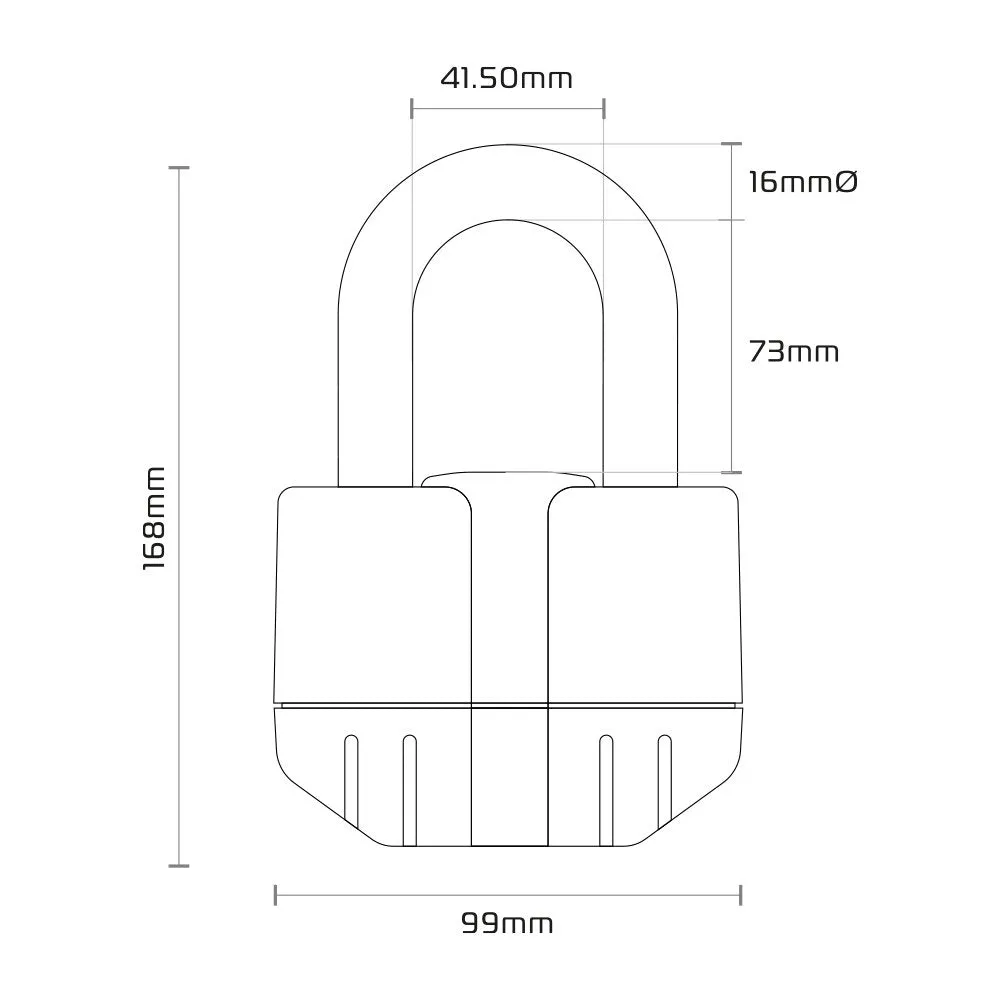 Oxford Boss Alarm 16mm Chain Lock