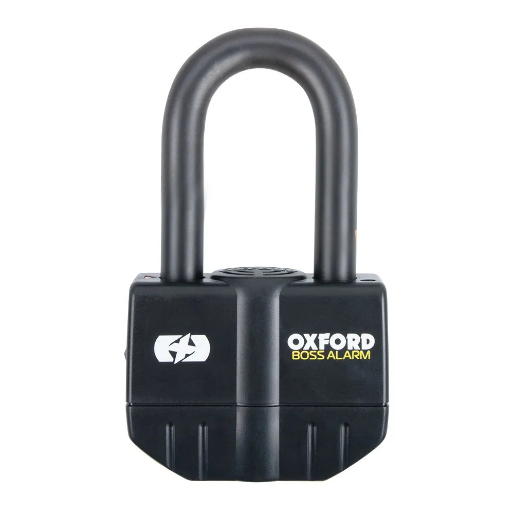 Oxford Boss Alarm 16mm Padlock Black