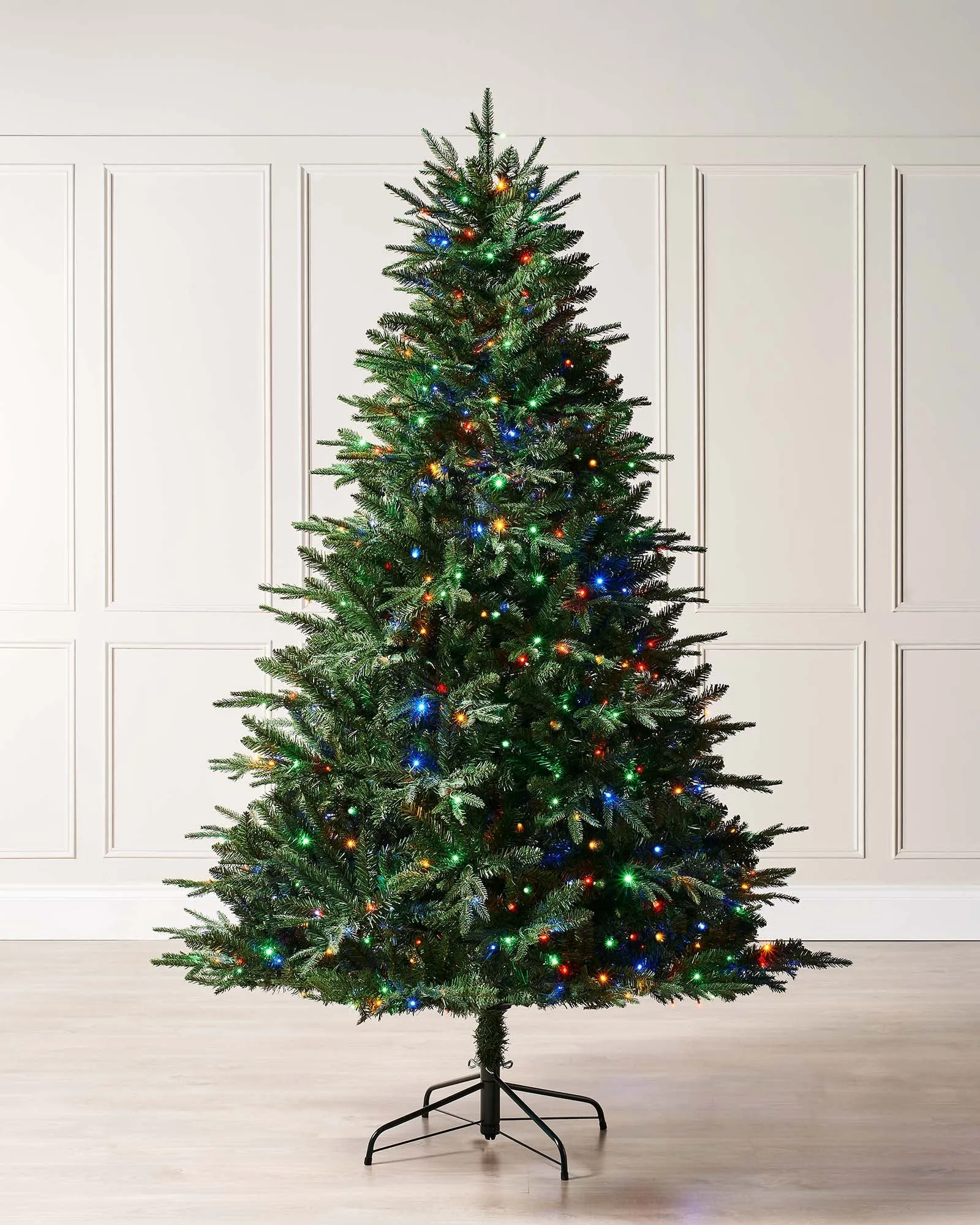 Pre-lit Grand Alaskan Fir Christmas Tree, Multi Colour, 5 ft