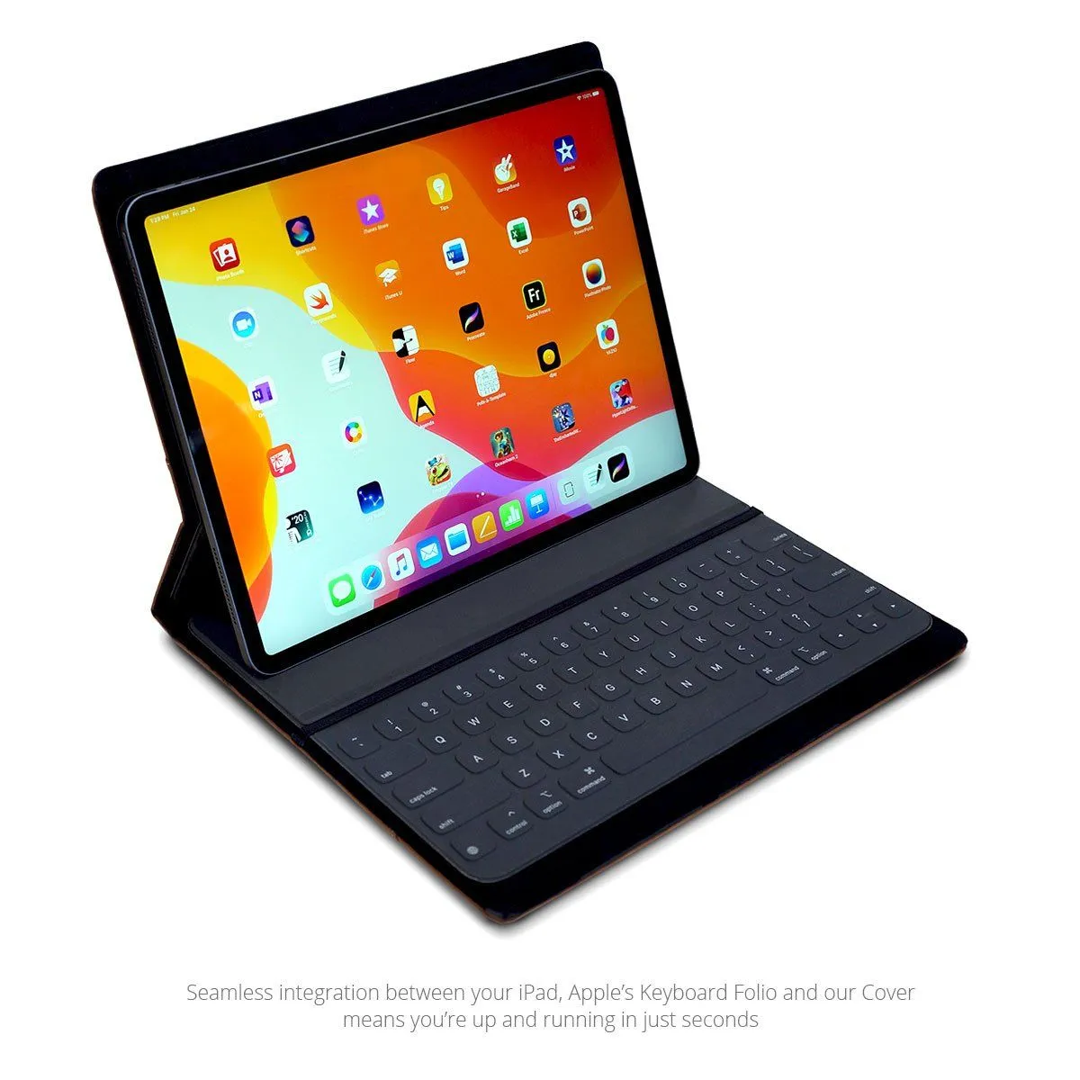 Premium Leather iPad Pro Keyboard Cover