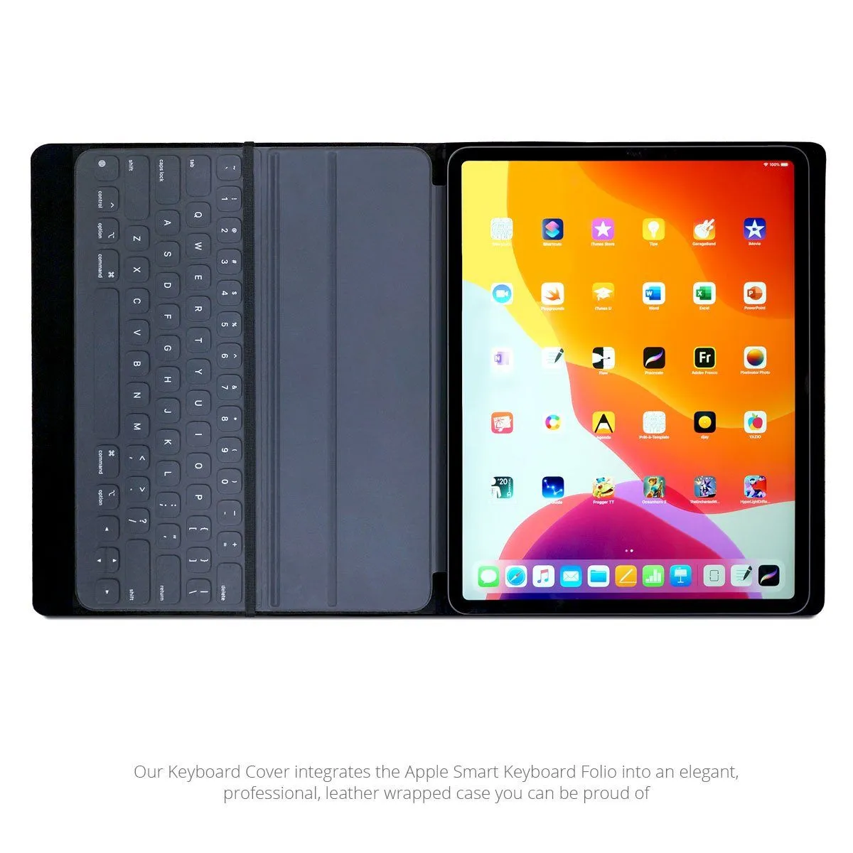 Premium Leather iPad Pro Keyboard Cover