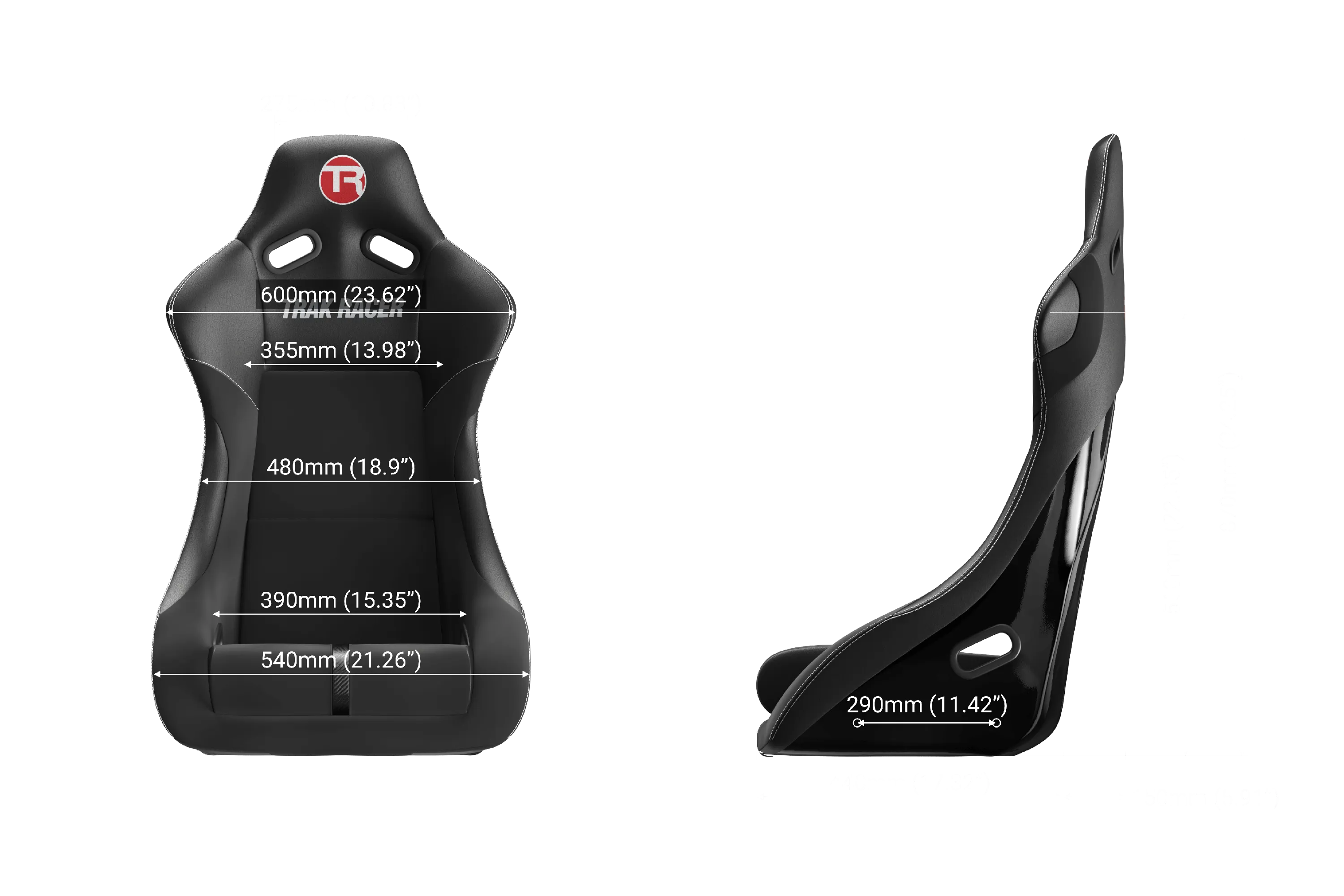 Rally Style Fixed Fiberglass Seat