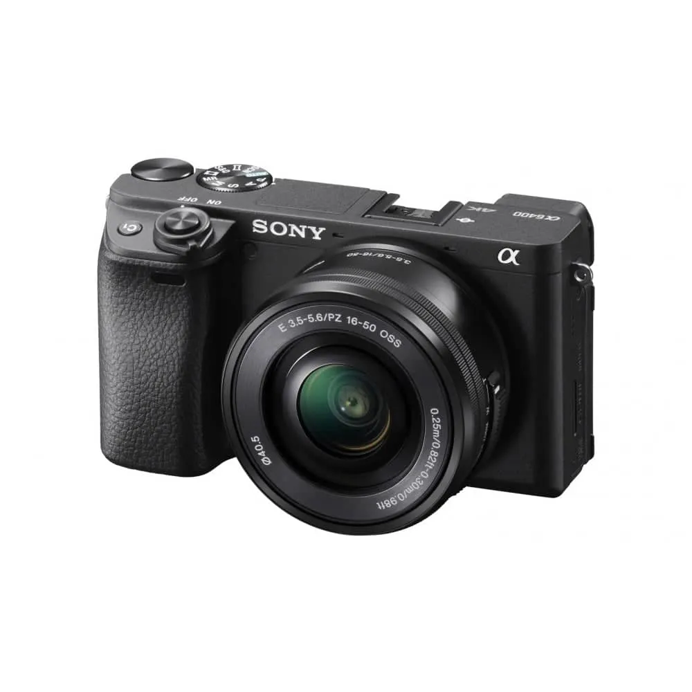 Sony A6400 Body with 16-50mm Lens Kit - Black