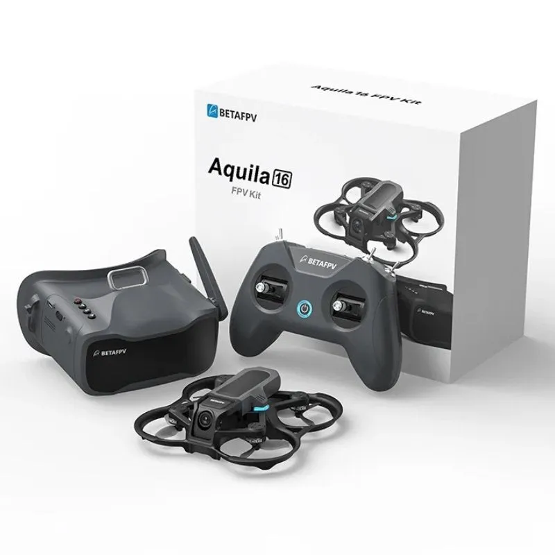 BETAFPV TUTT Aquila16 Brushless Quadcopter with 3 Speed Modes - Indoor/Outdoor Drone with Goggles and Turtle Mode - Includes 2 Batteries - Combo Pack