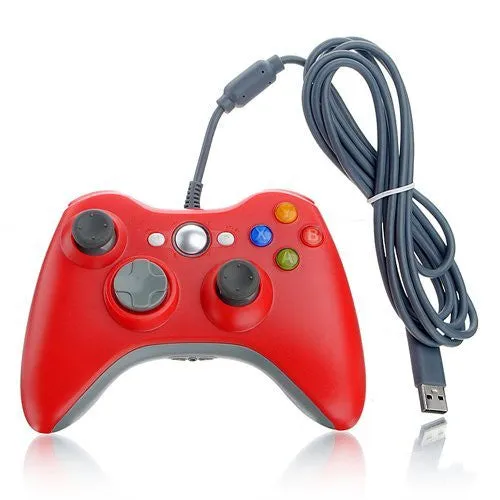 Wired Xbox 360 USB Game Pad Joysticks Controller For xBox 360 or PC Black