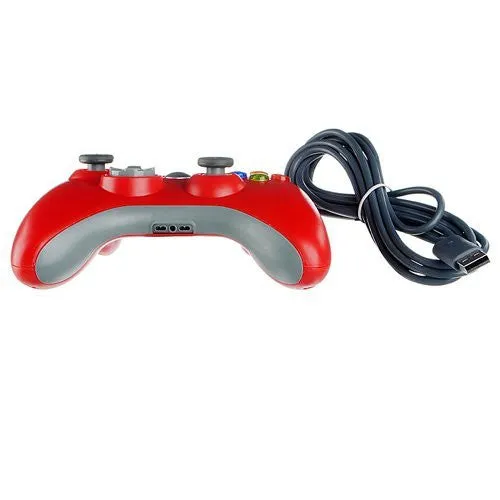 Wired Xbox 360 USB Game Pad Joysticks Controller For xBox 360 or PC Red