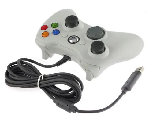 Wired Xbox 360 USB Game Pad Joysticks Controller For xBox 360 or PC White