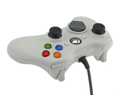 Wired Xbox 360 USB Game Pad Joysticks Controller For xBox 360 or PC White