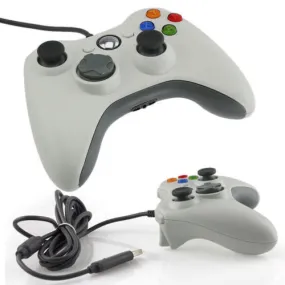 Wired Xbox 360 USB Game Pad Joysticks Controller For xBox 360 or PC White