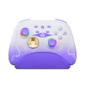 Wireless Game Controller with Hall Effect Joysticks Triggers(No Drift), Bluetooth Gamepad for Nintendo Switch, Windows PC iOS Android Steam with Headphones Jack/Programmable/Turbo/Wakeup Purple